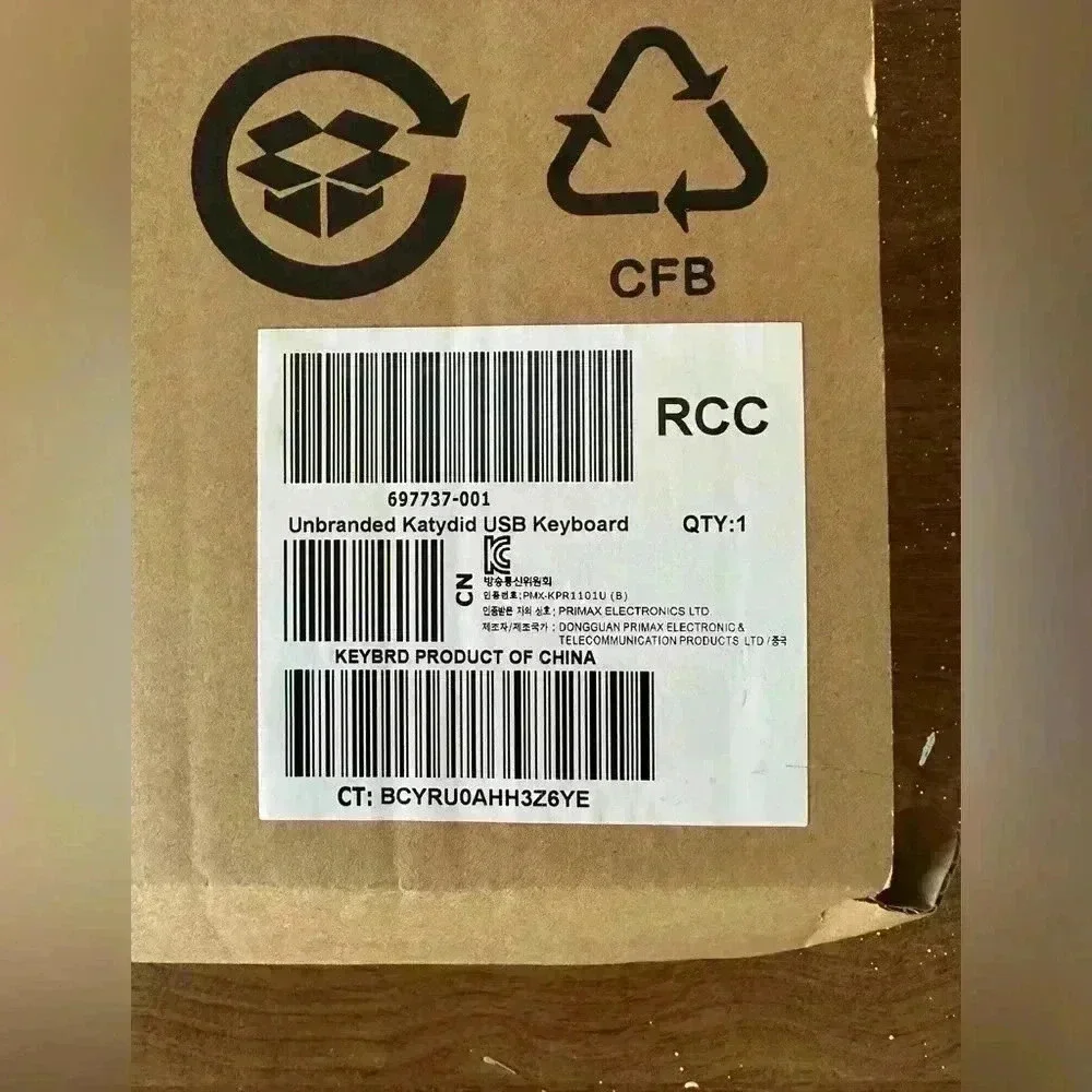 Unbranded USB Black New In Box QWERTY Computer Keyboard